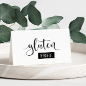 Gluten Free Table Tent-kaart