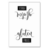 Gluten Free Table Tent-kaart Kaart (Voorkant)