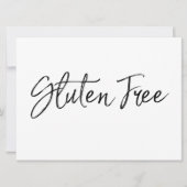 "Gluten Free"-teken | Stijlvol handschrift (Voorkant)