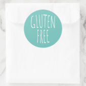 Gluten Free Text Classic Round Sticker (Tas)