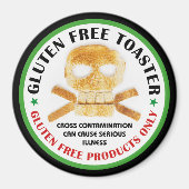 Gluten Free Toaster Magnet (Voorkant)