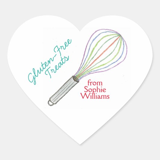 Gluten free treats baking labels / stickers (Voorkant)