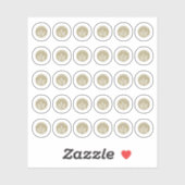 Gluten Free Wedding Place Cards Meal Choice Sticker (Vel)