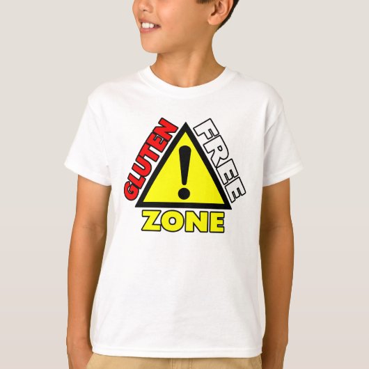 Gluten Free Zone (knolselderij - tarweallergie) T-shirt (Voorkant)