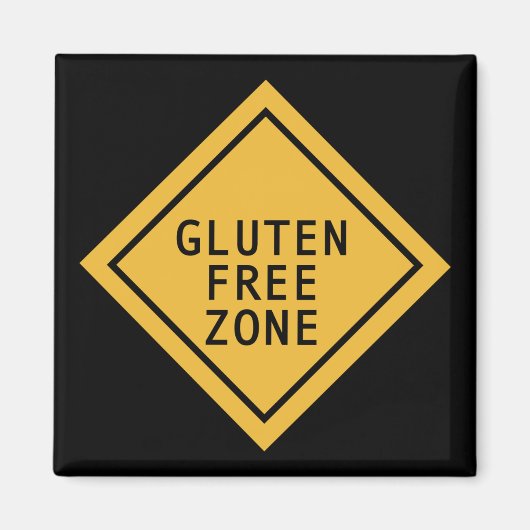 Gluten Free Zone Magneet (Voorkant)