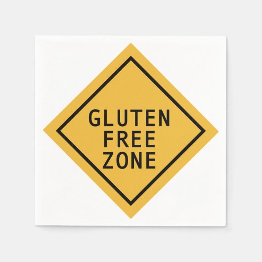 Gluten Free Zone Servet (Voorkant)