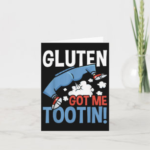 Gluten gaf me Tootin gluten allergie coeliakie Kaart