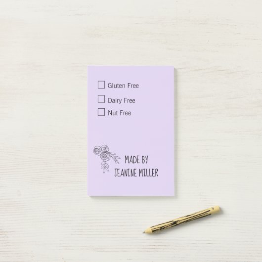 Gluten gratis airy gratis op maat, gratis post-it® notes (Op bureau)