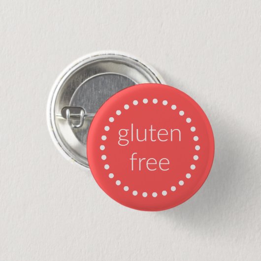 Gluten gratis badge ronde button 3,2 cm (Voorkant /achterkant)