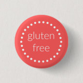 Gluten gratis badge ronde button 3,2 cm (Voorkant)