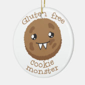 Gluten gratis koekjesmonster keramisch ornament (Links)