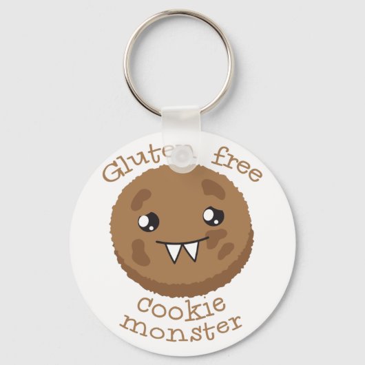 Gluten gratis koekjesmonster sleutelhanger (Voorkant)