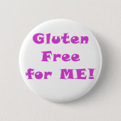 Gluten gratis voor mij ronde button 5,7 cm (Voorkant)