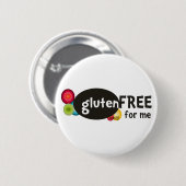 Gluten gratis voor mij ronde button 5,7 cm (Voorkant /achterkant)
