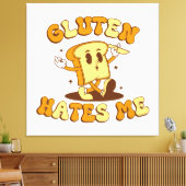 Gluten Haat Me Canvas Afdruk (Insitu (Woonkamer))