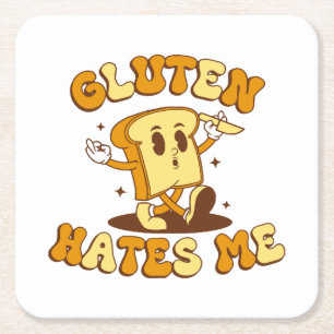 Gluten Haat Me Kartonnen Onderzetters