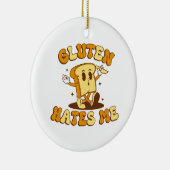 Gluten Haat Me Keramisch Ornament (Rechts)