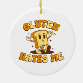 Gluten Haat Me Keramisch Ornament (Achterkant)