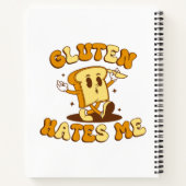 Gluten Haat Me Notitieboek (Achterkant)