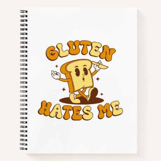 Gluten Haat Me Notitieboek (Voorkant)