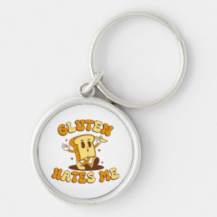 Gluten Haat Me Sleutelhanger
