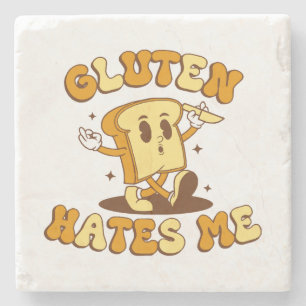 Gluten Haat Me Stenen Onderzetter