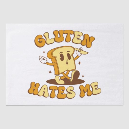 Gluten Haat Me Tissuepapier (Voorkant)