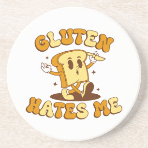 Gluten Haat Me Zandsteen Onderzetter