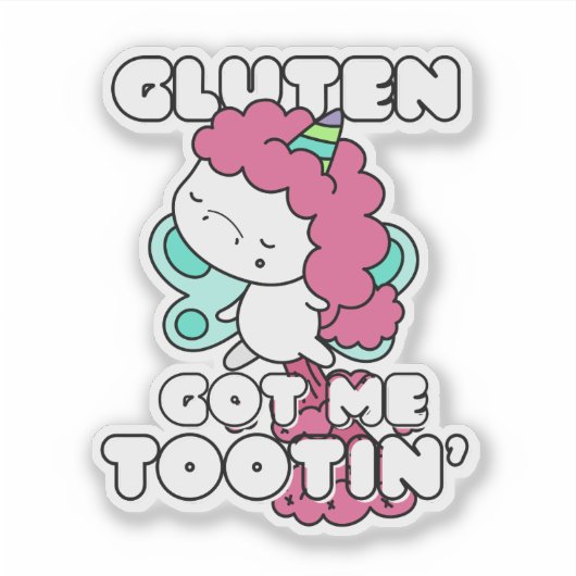 Gluten hebben me tandvlees gegeven sticker (Voorkant)