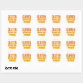 Gluten Hurts My Tummy Ronde Sticker (Vel)
