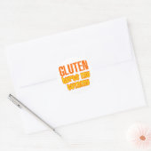 Gluten Hurts My Tummy Ronde Sticker (Envelop)