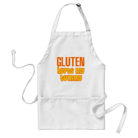 Gluten Hurts My Tummy Standaard Schort (Voorkant)