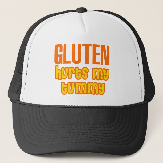 Gluten Hurts My Tummy Trucker Pet (Voorkant)