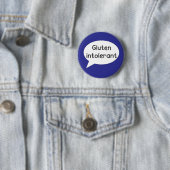 Gluten-intolerante coeliakietische immuunziekte ronde button 5,7 cm (In situ)