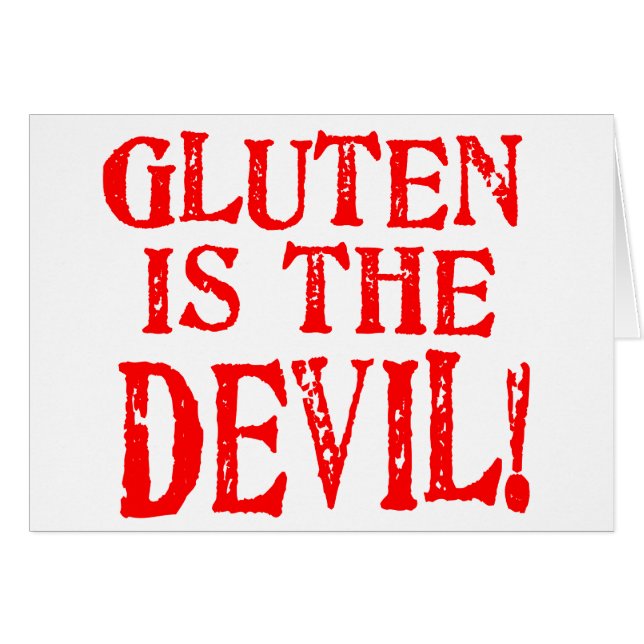 Gluten is de duivel (Voorkant Horizontaal)