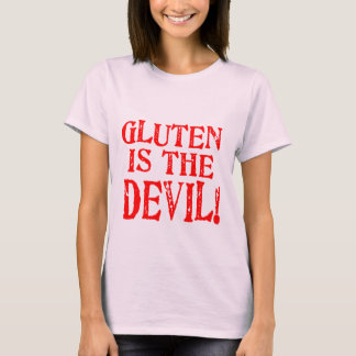 Gluten is de duivel t-shirt