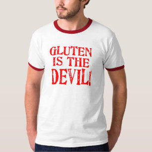 Gluten is de duivel t-shirt