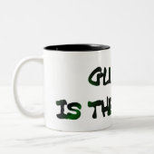 GLUTEN IS DE ENEMY two-tone grote Mok (Links)