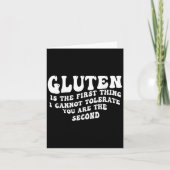 Gluten Is Het Eerste Dat Ik Niet Kan Verdragen Gro Kaart (Voorkant)