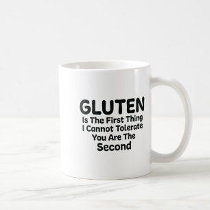 Gluten is het eerste wat ik niet kan verdragen gra koffiemok