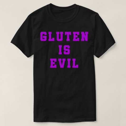 Gluten is schaambeeld Gluten Free 1 T-shirt (Design voorkant)