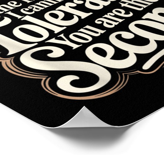 Gluten Is The First Thing I Cannot Tolerate You Ar Poster (Hoek)