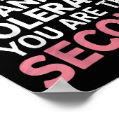 Gluten Is The First Thing I Can't Tolerate You're  Poster (Hoek)