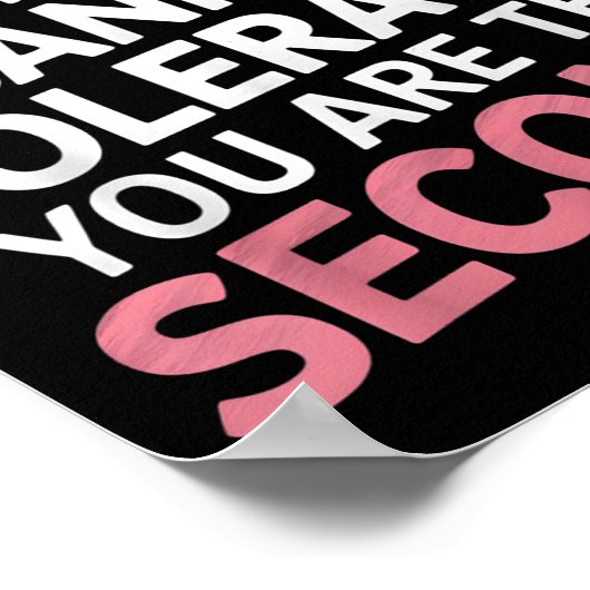 Gluten Is The First Thing I Can't Tolerate You're  Poster (Hoek)