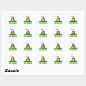 gluten me niet! slang ronde sticker (Vel)