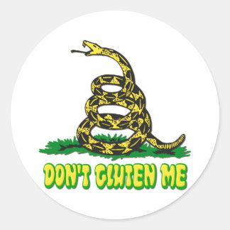gluten me niet! slang ronde sticker