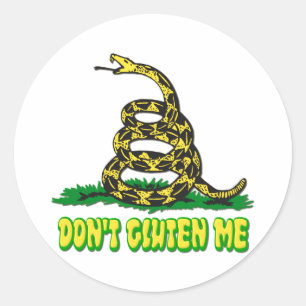 Gluten me niet! Snake Ronde Sticker