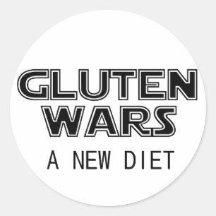 Gluten Oorlogen: Een nieuwe eetlustopper is gratis Ronde Sticker