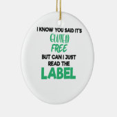 Gluten van de ziekte van Celiakie Glazen Voor het Keramisch Ornament (Rechts)