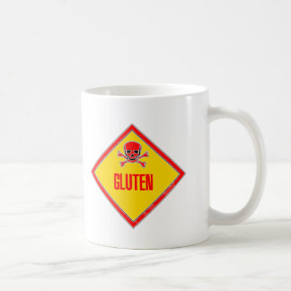 Gluten-vergiftigingswaarschuwing Koffiemok